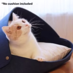 Cozy Foldable Felt Cat Bed - Stylish Retreat for Felines - Image 4