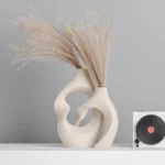 OasinBoho Ceramic Vases Set Hollow Nordic Modern Home Living Room Decoration Objects Minimalist Bookshelf Decor Centerpiece - Image 5