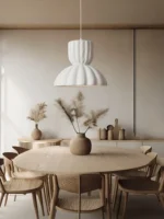 Japanese Style Led Restaurant Pendant Light Nordic Wabi Sabi Homestay Bedroom Chandelier New Minimalist Indoor Lighting Fixtures - Image 5