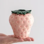 Strawberry ceramic vase, flowerpot, living room, home decoration and ornaments - Image 3
