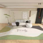 Soft Plush Abstract Area Rug for Cozy Living Room Decor - Image 4