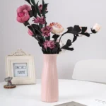 Plastic Flower Vase Imitation Ceramic Solid Color Flower Arrangement Container Living Room Decoration - Image 6