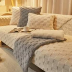 Plush Sofa Cushion Winter Nordic Anti-slip Cushion Back Cover Modern Simple Winter Leather Sofa Cover - Image 6