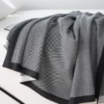 Nordic Air Travel Knit Blanket - Cozy Minimalist Sofa Throw - Image 4