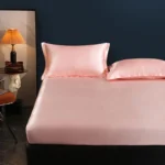 Luxury Mulberry Silk Fitted Bed Sheet Set Queen High-end Stain Soft Silk Bedsheet Set with Elastic Band King Szie Mattress Cover - Image 2