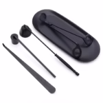5 Styles Black Candle Extinguishers Scented Candle Trays, Scissors, Hook Accessories Wick Trimmer Candle Extinguishing Tools - Image 2