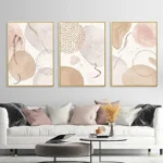 Abstract Bohemian Geometric Beige Poster Canvas Painting Wall Art Printing Picture Bedroom Living Room Home Decoration Picture - Image 3