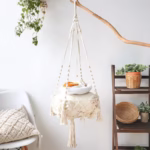 New Pet Hammock Cat Swing Hand Woven Cotton Rope Cats Hanging Basket Kitten Hanging String Den Indoor Pend Nest Pets Supplies - Image 2