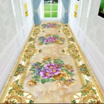 Modern minimalist home entrance hallway carpet long and thick dirt resistant kitchen mat bedroom bedside carpet - Image 2