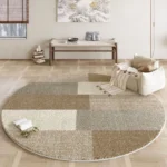 Wabi-sabi Style Living Room Decoration Round Carpet Large Area Plush Floor Mat Soft Fluffy Bedside Rug thicken Rugs for Bedroom - Image 2