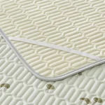 New Printed Natural Latex Filling Summer Mat for Bed Cooling Feeling Silk Thicken Bed Pad and Pillowcase Ice Silk Bed Sheet Set - Image 6
