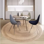100% Woven Round Carpets Rugs for Living Room Bedroom Bulrush Natural Plant Grass Rattan Carpet Hotel Floor Mats Hand-woven - Image 3