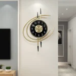 Modern Simple Wall Clock Creative Nordic Retro Metal Silent Living Room Restaurant TV Background Wall Decororation Hanging Watch - Image 5