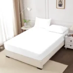 Kuup High Quality Fitted Sheet 90/180/150x200 Cm Mattress Cover Elastic Band Bed Sheet Queen King Size No Pillowcases Included - Image 2
