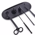 5 Styles Black Candle Extinguishers Scented Candle Trays, Scissors, Hook Accessories Wick Trimmer Candle Extinguishing Tools - Image 5