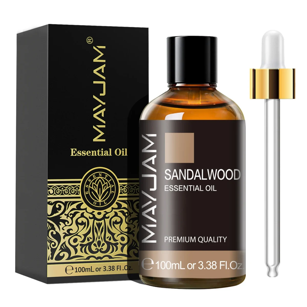 MAYJAM 1PCS 100ML Essential Oil with Dropper Sandalwood Lavender Eucalyptus Vanilla Aroma Oil For Humidifier Scent Candle Burner - Image 2