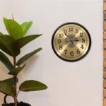 Quartz Wall Clock Dial Face Vintage Aluminium Metal Wall Clock Arabic Numeral Bedroom Living Room Clock Decoration - Image 4