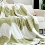 Chic Velvet Knitted Sofa Blanket for Cozy Summer Comfort - Image 4