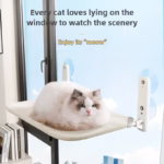 Cordless Cat Hammock for Sunbathing Hanging Cat Bed Summer Suction Cup Glass Mounted Foldable Breathable Cat Bed Frame Supplies