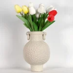 OasinNordic Ceramics Vase Amphoras Porcelain Table Center Handmade Flower Home Design Living Room Centerpieces Art Decoration - Image 2