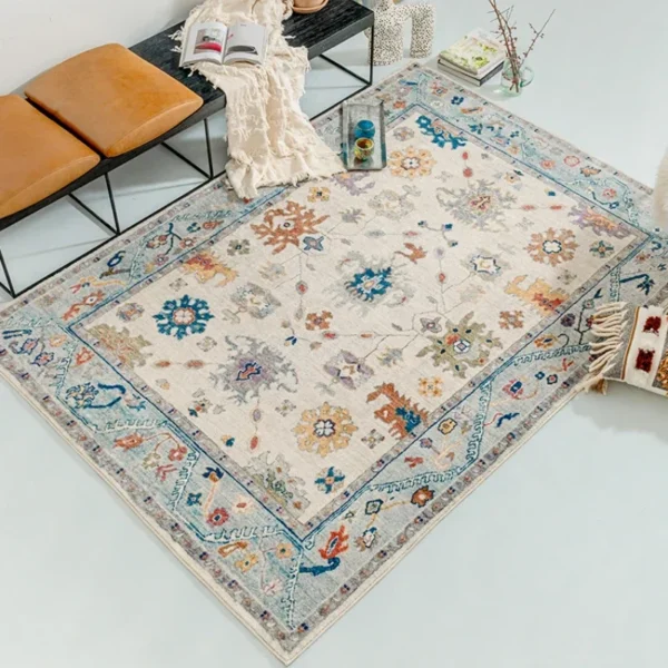 Bohemian Style Carpets for Living Room Thickend Plush Bedroom Decor Retro Carpet Washable Lounge Floor Mat Fluffy Soft Study Rug