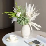 Retro And Nostalgic Handmade Ceramic Vases Dried Flowers Decorative Vase 20CM High Flower Vase Accessories For Home Decor - Image 5