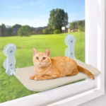New Suction Cup Cat Hammock Foldable Hammock Suspended Cat Nest Cat Bed Balcony Window Glass Cat Hammock Cat House - Image 3
