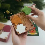 1set Christmas Aromatherapy Candle Cartoon Gingerbread Man Santa Claus Candle For Festival Party Decor Freesia Aroma Candle Gift - Image 3