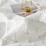 Nordic Embroidered Cotton Quilted Bedspread, Padded Blanket, Throw Coverlet, Home Coverlet, Summer, 3Pcs - Image 6
