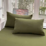 Oasin Washed Cotton Solid Color Flat Bed Sheet Set Summer Couple Bed Linen Luxury Double Bed Bedding Twin Full Queen King Size - Image 6