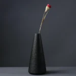 Ceramic small vase, home decoration handicraft desktop decoration, black small vase simple Japanese decoration - Image 6