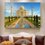 India Taj Mahal Pictures Canvas Painting Ancient Building Great Human Civilization Wall Art Landscape Posters for Living Room - Image 3