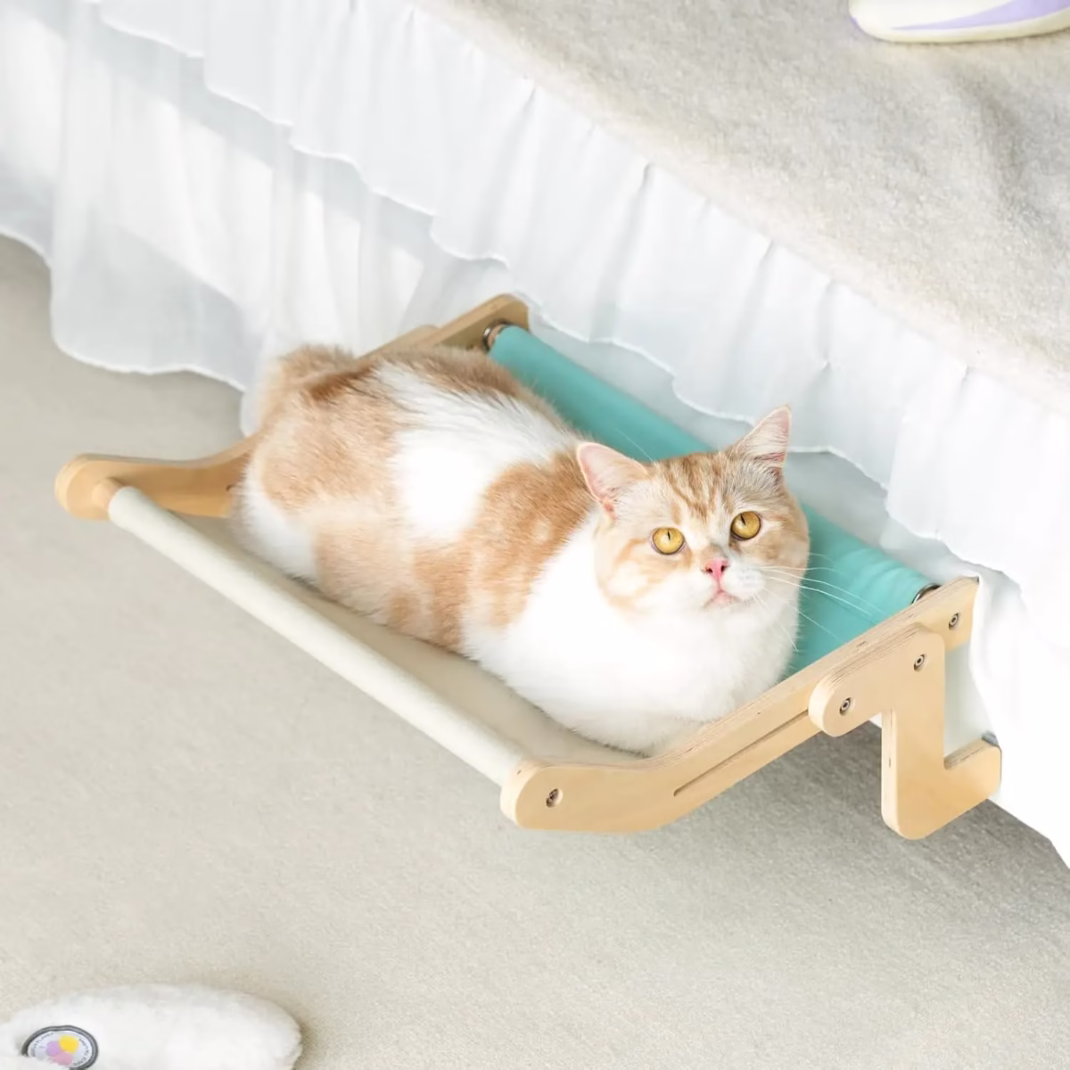 Bedside Bed Pet Nest Window Hanging Cat Bed Portable Removable Balcony Cat Window Hammock Hammock Hanging Cat Bed Cats Pet Nest - Image 1