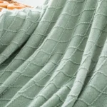 Decorative Knitted Throw Blanket with Fringe Soft & Cozy Large Tassel Blanket for Couch Sofa Bed Vintage Gift Blanket Saga Green - Image 4