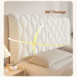 Warm Bed Headboard Cover Thickened Cotton Bedspreads Full Package Quilted Universal Queen Kings Size Bed Headboard Cover - Image 5
