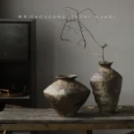 Jingdezhen Quiet Wind Zen Decorations Desktop Vase Large And Coarse Pottery Pot Hand Arranging Retro Porcelain Vases Home Decor - Image 4
