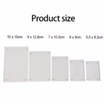 Clear Acrylic Picture Photo Frame Magnetic Photocard Holder Poster Display Stand Photo Frame Protect Office Desktop Ornament - Image 4