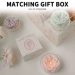 Flowers Scented Candle, Rose Shape Candle, Romantic Atmosphere - Valentine Gift Fake candle Candle lamp Magic birthday candles - Image 4