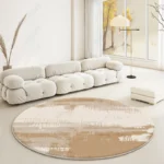 Vibrant Nordic Round Rug: Non-Slip Carpet for Cozy Living Spaces - Image 2