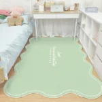 Modern Minimalism Living Room Decoration Solid Color Rug Irregular Plush Carpet Fluffy Soft Rugs for Bedroom Home Washable Mat - Image 4