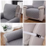 Solid Color Recliner Sofa Cover Dogs Pets Kid Anti-Slip Chair Covers Anti-wear Armchair Slipcovers Furniture Protector - Image 6