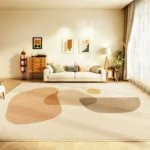 Plush Nordic Abstract Area Rug for Cozy Kids' Spaces - Image 3