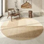 Modern Minimalist Rugs for Bedroom Large Area Thick Study Rug Light Luxury Living Room Decoration Round Carpet Home Non-slip Mat - Image 2