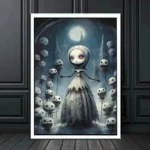 Gothic Dark College Style Evil Witchcraft Doll Canvas Print Skeleton Ghost Horror Posters Painting Wall Art Gallery Home Decor - Image 5