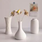 White Ceramic Vases Nordic Decorative Vasen Ornaments Home Living Room Decor Flower Arrangements Sketching Props Desktop Decor - Image 3