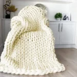 Thick Blanket Nordic Coarse Wool Hand-woven Blanket Knitted Wool Blanket Sofa Cover Blanket Blankets for Beds - Image 3