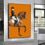 Modern Nobility Equestrian Poster Prints For Living Room Home Decor Contemporary Horse Riding Canvas Painting Wall Art Mural - Image 3