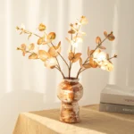 OasinRustic Ceramic Vase Textured Pottery Centerpieces Kitchen Bathroom Mantel Bedroom Living Room Home Decoration Objects - Image 2