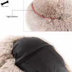 Detachable Dog Bed With Zipper For Dogs Cats Round Mat Thicken Plush Warm Pet Bed Dropshipping Dog accessories pet Sofacama - Image 3