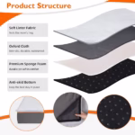 Dog Bed M L XL 2XL 3XL Waterproof Orthopedic Pet Bed Cushion for Indoor Dog Crate Kennels Mat with Washable Cover - Image 4